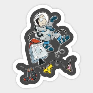 Cartoon Spaceman Sticker